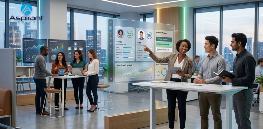 Staffing team connecting talent with companies